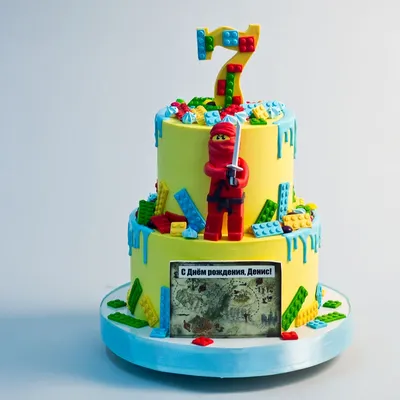 Картинка для торта \"Лего Ниндзяго\" - PT100118 печать на сахарной пищевой  бумаге
