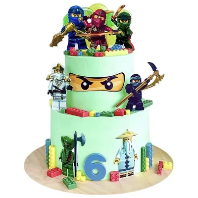 Торт Лего Ниндзяго /LEGO Ninjago cake. Лепим Нинзяго из Мастики. - YouTube