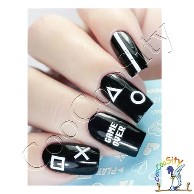 Наклейки для ногтей слайдеры маникюра котики надписи набор Fashion Nails  38307529 купить в интернет-магазине Wildberries