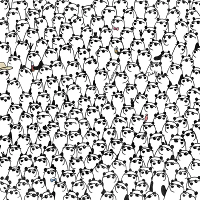 Найди на картинке 3 панды без очков и проверь свой IQ | Mixnews