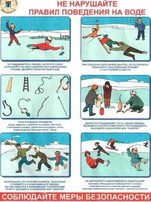 Правила поведения на льду и мерах безопасности на водных объектах — Школа  №643