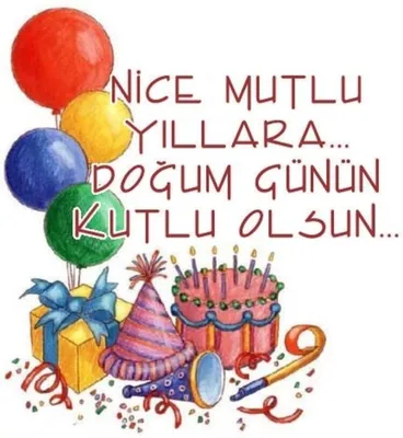 Поздравление с днем рождения на турецком языке картинки фото