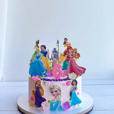 Детский торт с принцессами Disney - Каталог товаров - Paris Dessert -  Кондитерская Киев