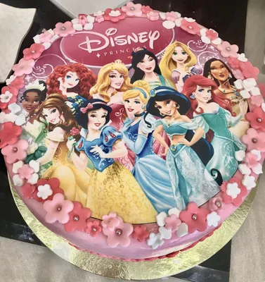 Disney princess , торт с принцессами для принцессы | Принцессы, Торт, Дни  рождения