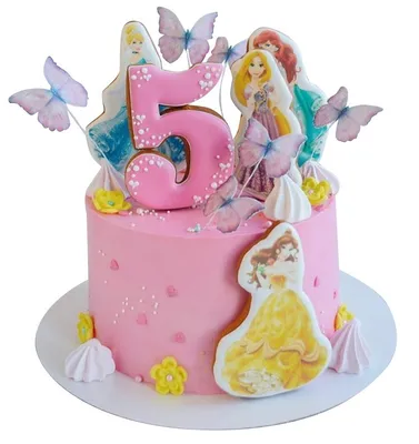 Заказать торт с принцессами Диснея с пряниками по цене 2 490 ₽ за 1 кг –  купить в Москве с доставкой