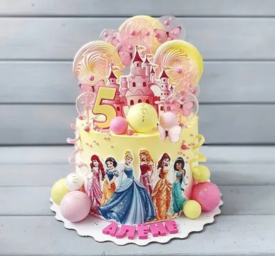 Пин от пользователя Jacquelinne Castro на доске Princesas | Торт принцесса,  Торт ко дню рождения девочки, Торт для девочки