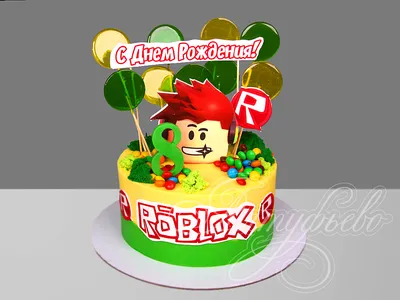 Картинка для торта\"Roblox (Роблокс)\" - PT100824 печать на сахарной пищевой  бумаге