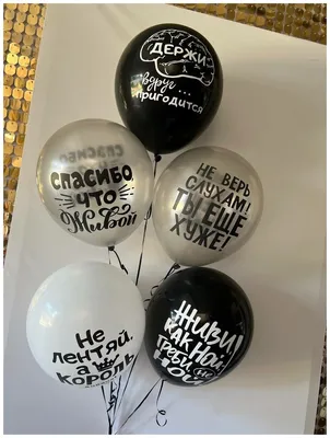 Воздушные шары на День Рождения с поздравлениями / Шарики воздушные с днем  рождения - купить в интернет-магазине OZON с доставкой по России (808066433)