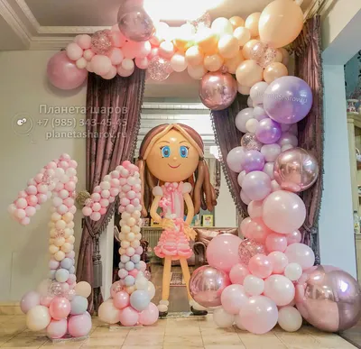 Воздушные шары для девочки на день рождения – 101 shar