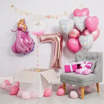 Набор воздушных шаров Мишины шарики для фотозоны на день рождения с  фольгированными буквами Happy Birthday купить по цене 472 ₽ в  интернет-магазине Детский мир
