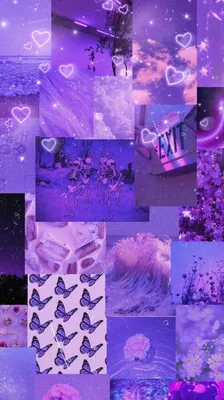 Цветы природы на фиолетовом фоне | Обои для телефона