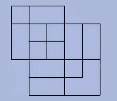 Сколько квадратов вы видите на картинке фотографии