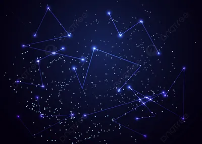 Ночное небо с иллюстрацией созвездия Близнецов Векторное изображение  ©robuart 132417640