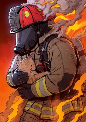 Спасение на пожаре | Пикабу