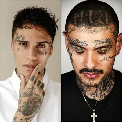 тату на лице -мужские тату на лице - тату на лице для мужчин - мужские  татуировки на лице | Татуировка на лице, Тату, Татуировки