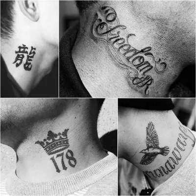 Тату Цифры на Шее | Лучшие Мужские и Женские Тату Идеи и их Значения ☛  https://tattoo-ideas.ru #тату #т… | Best neck tattoos, Neck tattoo for  guys, Side neck tattoo