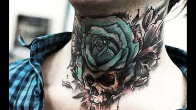 Тату на шею мужские со смыслом - выбор сильных и уверенных в себе мужчин -  tattopic.ru