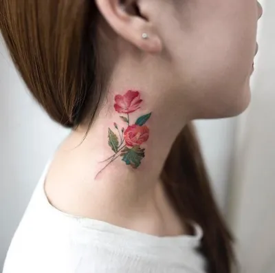 Татуировка на шее, иероглиф «Любовь» – Татуировки | Тату-салон на Колхозке