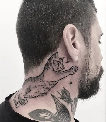 Креативные татуировки на шее — тату салон в Киеве «TST»