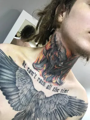 Новыйl Красивые тату на шее: ТОП-7 лучших татуировок сзади, на боку,  маленькие, крылья, крест, корона, птицы… | Популярные татуировки, Татуировка  на шее, Татуировки