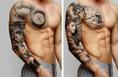О визуальном восприятии и читаемости татуировки на теле | Пикабу