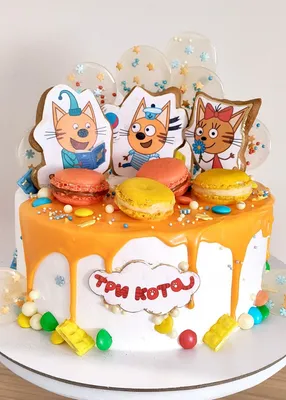 ИПДалецкая Пряники на торт три кота с днем рождения