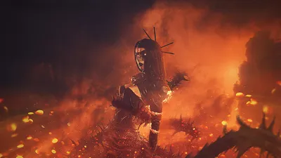 Witch on fire | Черная оверсайз футболка с принтом горящей на костре ведьмой  | THE TASTE