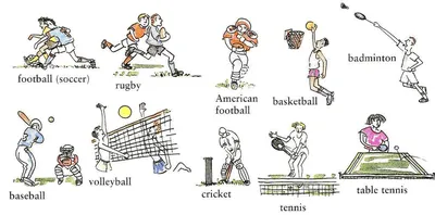 Названия видов спорта и игр, лексика и слова по теме (Sports and games) -  Английский язык по Скайпу