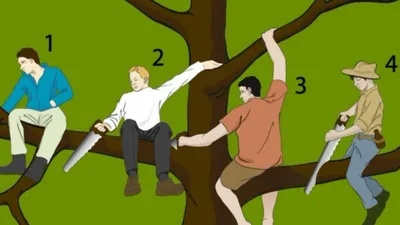 Тест: выберите самого глупого человека на дереве