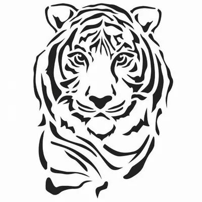 Трафареты на окна (Тигр - символ 2022 года): 688+ вытынанок и шаблонов для  вырезания