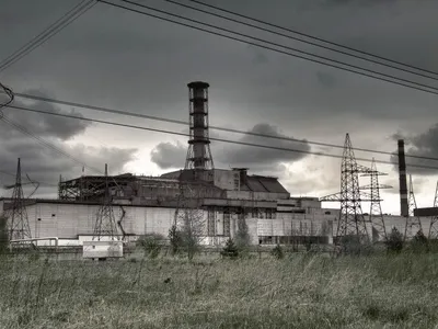 Чернобыль ядерный взрыв фото ночью ЧАЭС