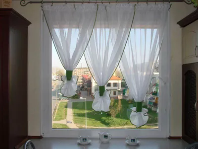 Комбинированные шторы на кухню купить в Минске