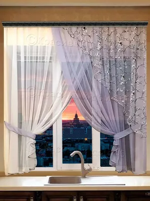 Короткие шторы под лён до подоконника на кухню арт - 22 - купить в Москве  за 1500 руб. в интернет-магазине штор Звезда