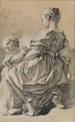 Купить картину маслом Сидящая женщина с ребенком на руках Стивенсон Кэссетт  Мэри от 5670 руб. в галерее DasArt