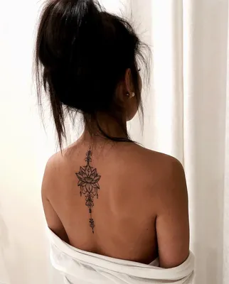 Женские татуировки на спине | Исскуство татуировок | Дзен