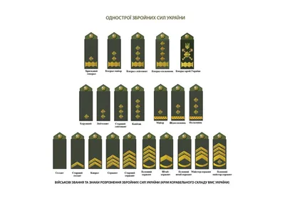 Новые знаки различия и форма вооруженных сил Украины - полная версия
