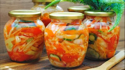 Овощное ассорти: быстрый рецепт консервации на зиму