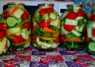 Овощное ассорти в желе – кулинарный рецепт