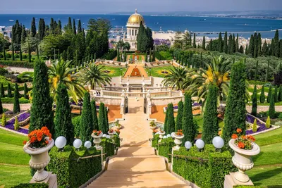 Бахайские сады и Золотой купол Бахайского Храма, Хайфа - Tripadvisor