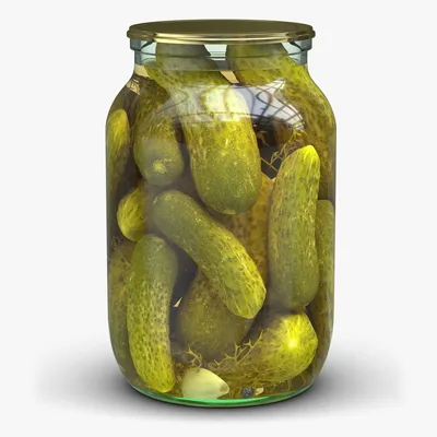 Стеклянная банка с солеными огурцами 3D Модель $39 - .3ds .fbx .obj .max -  Free3D