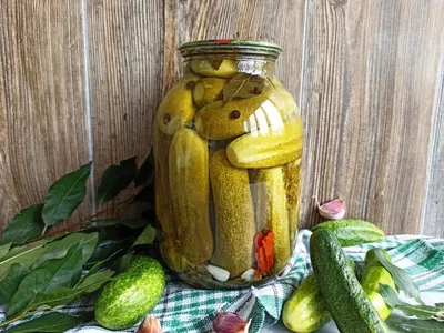 Огурцы в заливке по-домашнему Мичуринские. Набор 2 банки по 1500 г. -  купить с доставкой по выгодным ценам в интернет-магазине OZON (1206352395)