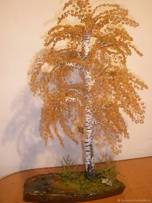 Birch from beads / Tutorial - YouTube