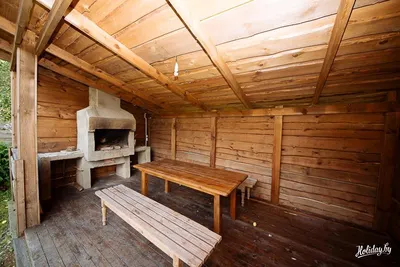 Беседка из березы своими руками (3 фото). Идея для дачи - Фазенда