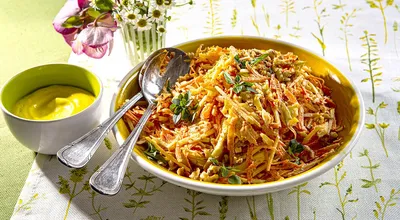 Салат из моркови с чесноком и сыром рецепт с фото пошагово - 1000.menu