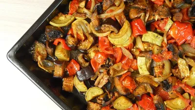 Рецепт диетической курицы с овощами в духовке | Меню недели