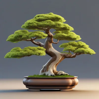 Бонсай дуб, натуральный цвет ствола …» — создано в Шедевруме