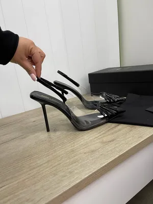 Босоножки Yves Saint Laurent черные, - купить за 12330 ₽ | SFS