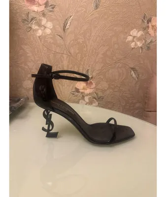 Женские черные туфли YSL Opyum Pumps на фигурном золотом каблуке кожа туфли Yves  Saint Laurent Ив Сен Лоран: продажа, цена в Киеве. Женские туфли от \"The  Dream Room\" - 1721937534