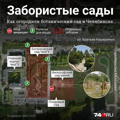 Ботанический сад ЧелГУ в Челябинске обнесли забором. Как теперь попасть в Ботанический  сад и Философский сад камней - 23 июня 2021 - 74.ru