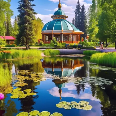 Центральный Сибирский ботанический сад СО РАН в Академгородке Новосибирска